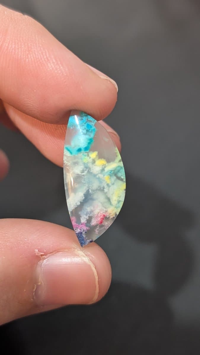 Dyed Moss Agate - Rainbow