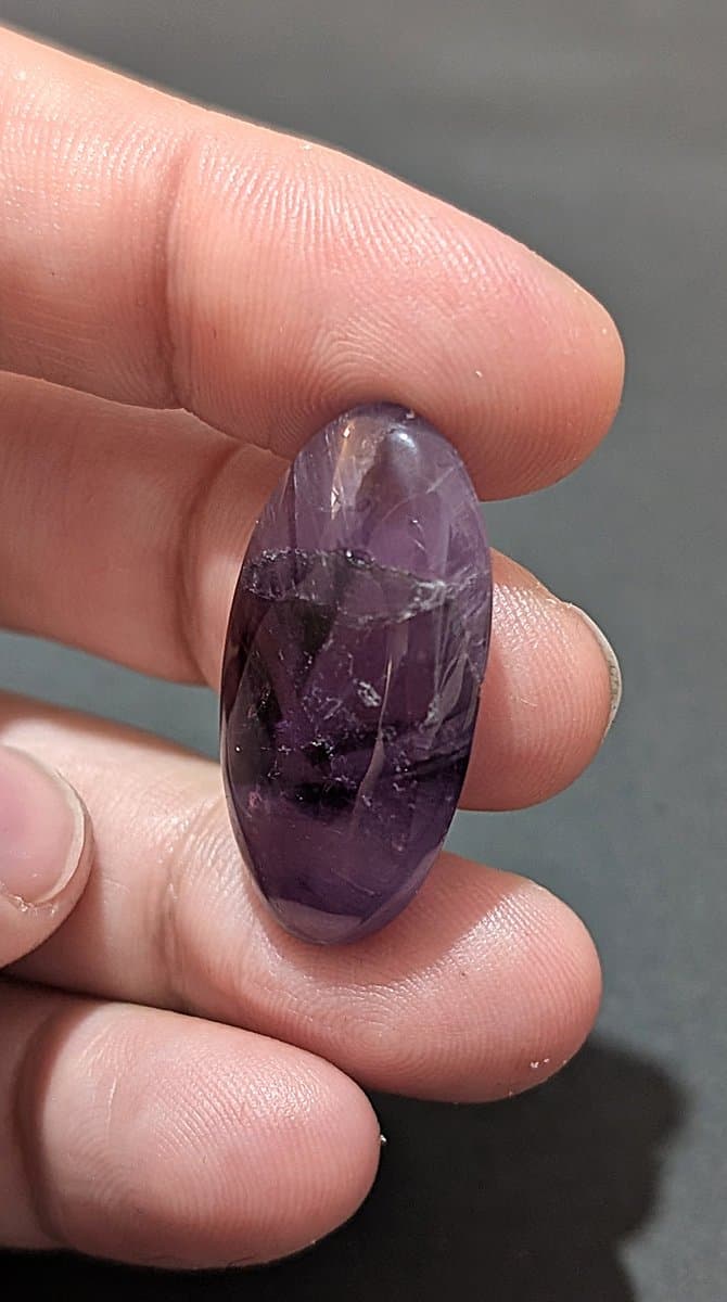 Amethyst #1 stone detail - view 2 of 2 by Loutan Beauty