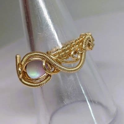 Beautiful Mermaid Tear Ring - Handmade ring detail - view 5 of 17 by Loutan Beauty