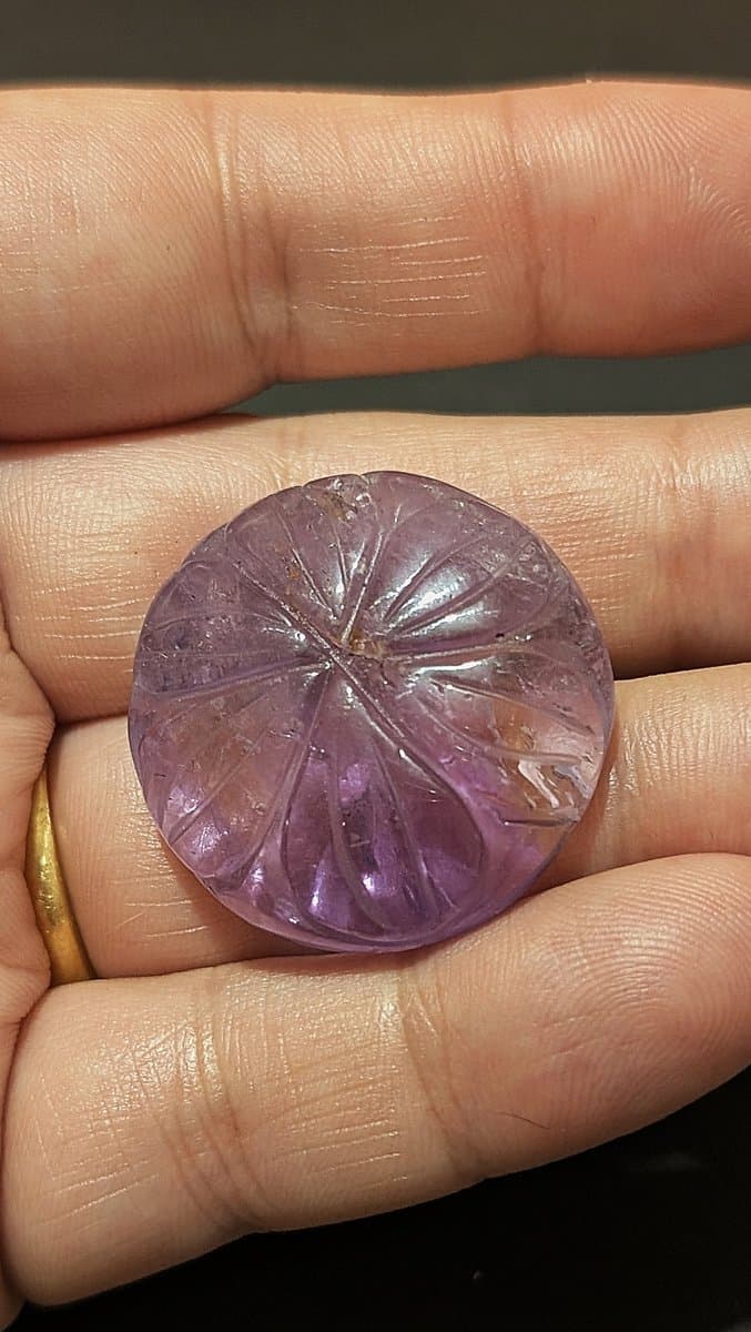 Amethyst #3 stone detail - view 2 of 2 by Loutan Beauty