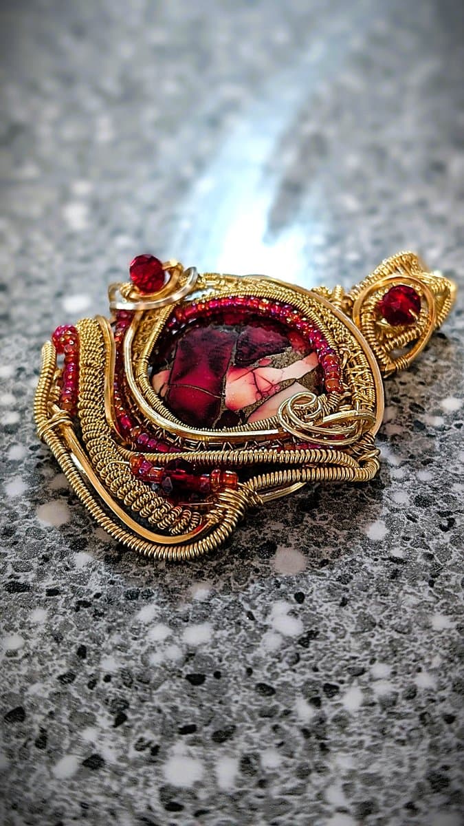 Mohave Red Pendant pendant detail - view 6 of 7 by Loutan Beauty