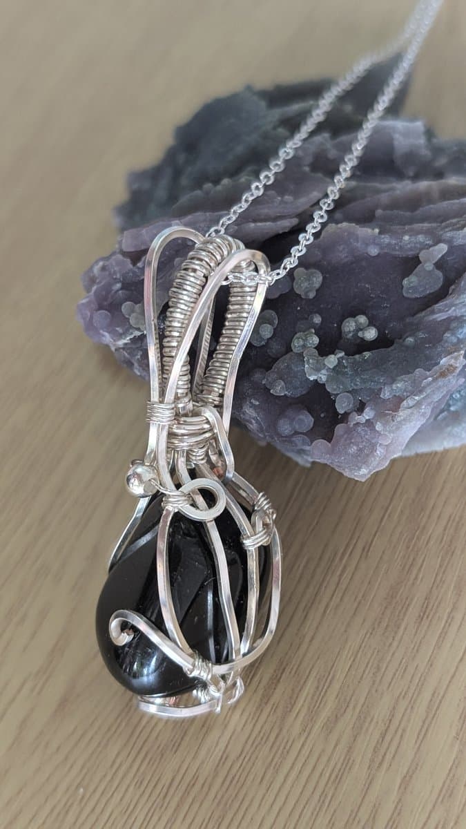 Black Tourmaline Pendant pendant detail - view 3 of 5 by Loutan Beauty