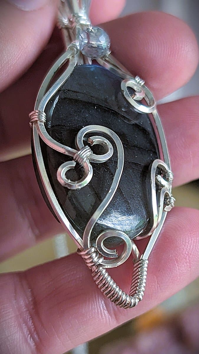 Blue Labradorite Pendant pendant detail - view 4 of 4 by Loutan Beauty