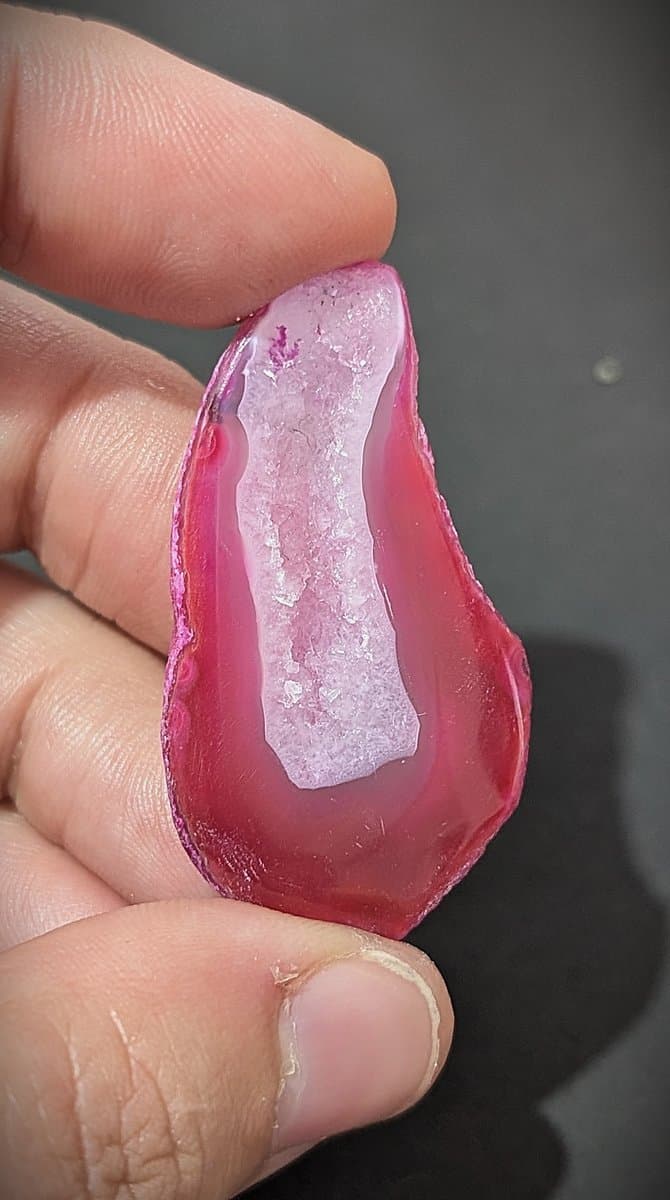 Pink Dyed Quartz Druzy Crystal Cabochon