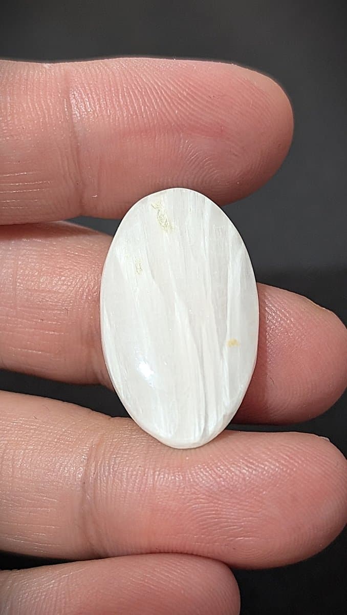 White Scolecite stone detail - view 2 of 3 by Loutan Beauty