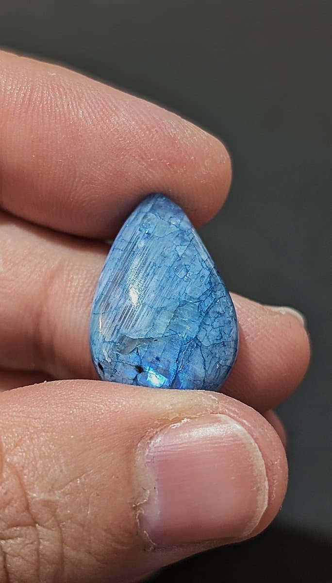 Paraiba Moonstone #1 stone detail - view 2 of 2 by Loutan Beauty