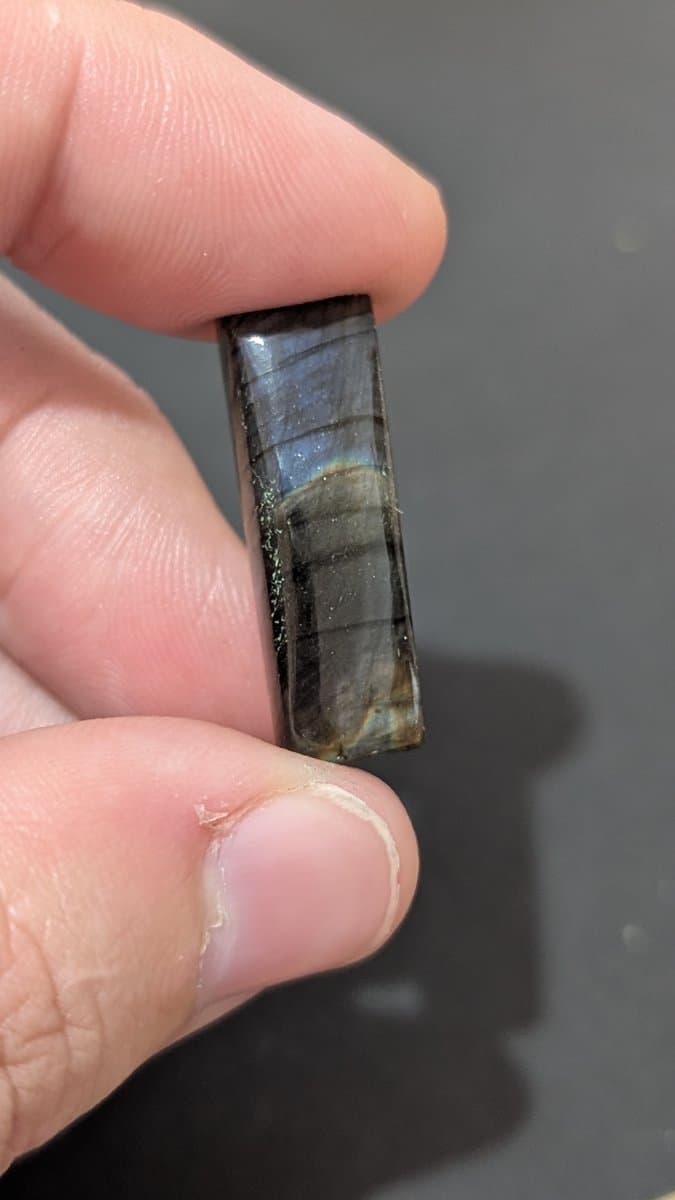 Labradorite Cabochon stone detail - view 2 of 3 by Loutan Beauty