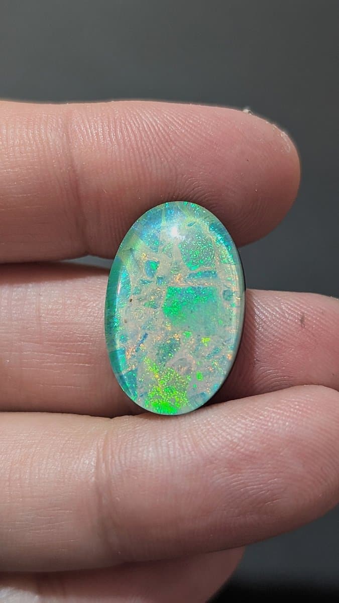 Lab Made Opal - Matrix Monarch Triplet