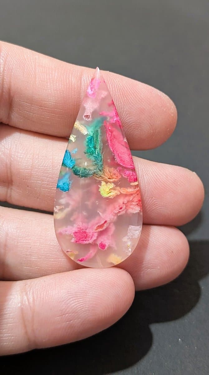 Dyed Moss Agate - Rainbow