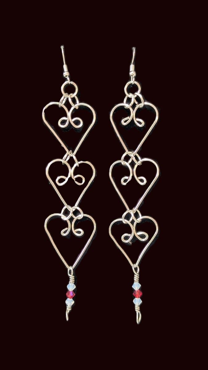 Featuring: Valentines Art Deco Pink Daisy Earrings