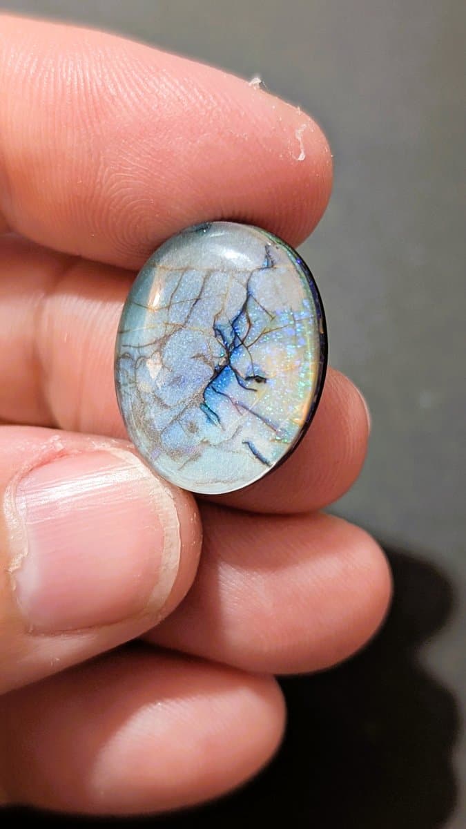 Lab Made Opal #4 stone detail - view 3 of 5 by Loutan Beauty