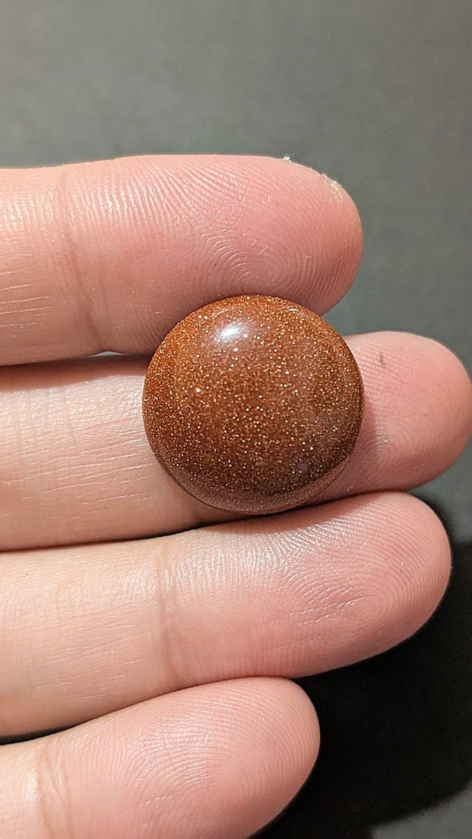 Goldstone stone detail - view 2 of 3 by Loutan Beauty