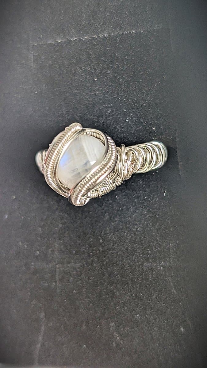 Moonstone Ring ring detail - view 2 of 7 by Loutan Beauty