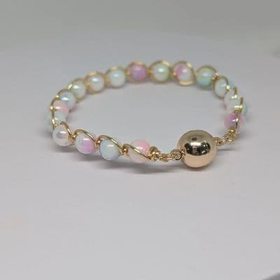 Dainty Bracelet - Mermaid Coloured bracelet detail - view 4 of 9 by Loutan Beauty