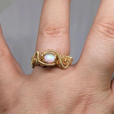 Beautiful Mermaid Tear Ring - Handmade ring detail - view 13 of 17 by Loutan Beauty