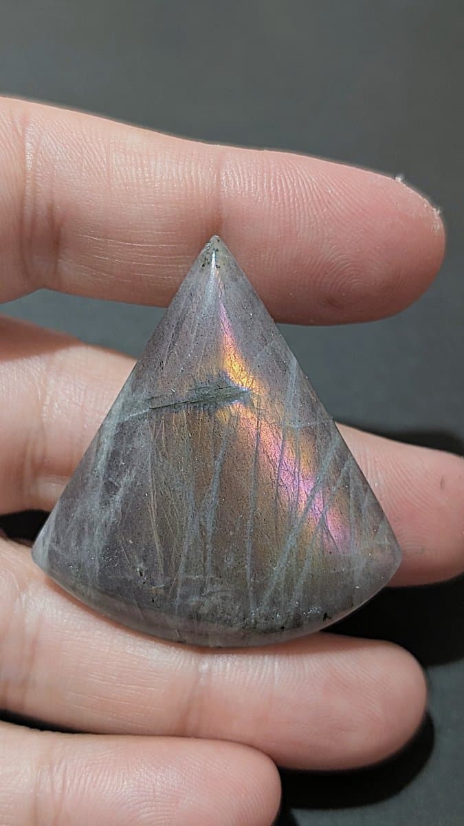 Purple Labradorite stone detail - view 7 of 7 by Loutan Beauty