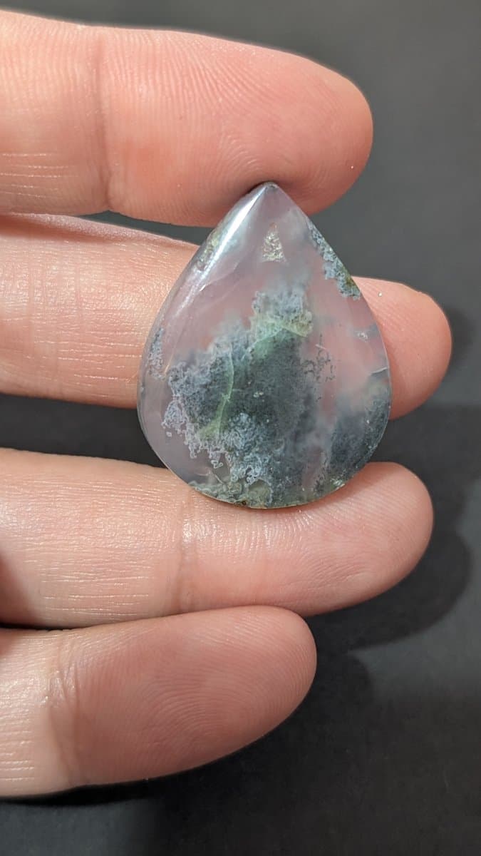 Purple Moss Agate Cabochon