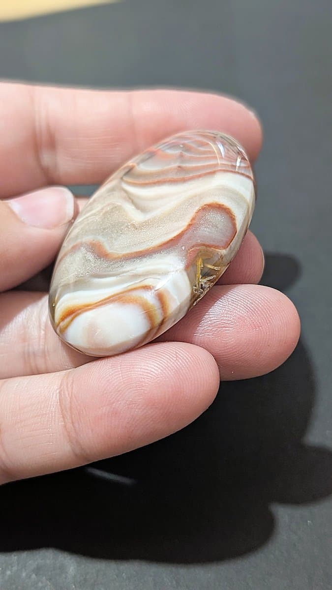 Ribbon Stone Cabochon - Large stone detail - view 3 of 5 by Loutan Beauty